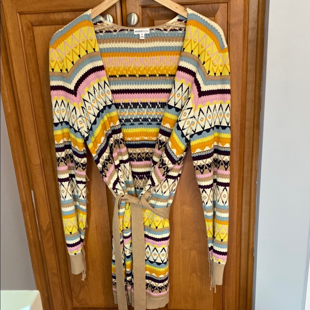 MinnieRose Fringes Cardigan